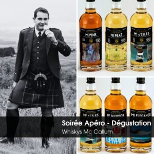 <font color="#aa2727">Soirée Apéro – Dégustation Mc Callum</font><br /><b>Distillerie Mc Callum</b><br />Vendredi 4 Décembre 2026<br /><b>FRANQUEVILLE SAINT-PIERRE</b>