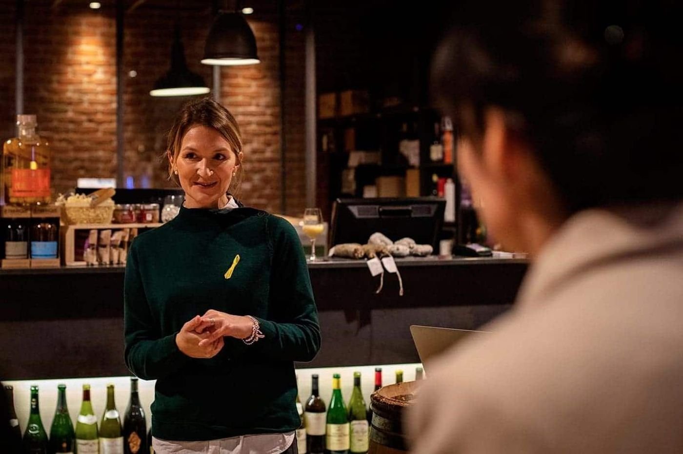 Audrey, caviste chez Pierre Noble